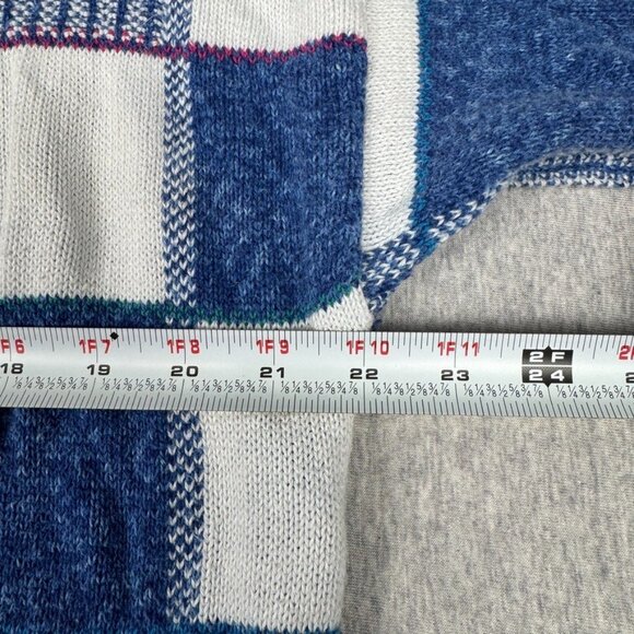 Vtg Colours by Alexander Julian 3D Square Mens XL Cable Knit Sweater Biggie USA - Picture 4 of 12